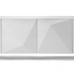 White Contemporary Storage Buffet Server