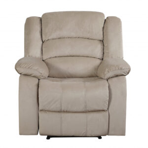 Set of Two Light Brown Faux Leather and Fabric Counter Stools