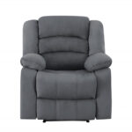 40″ Contemporary Grey Fabric Chair