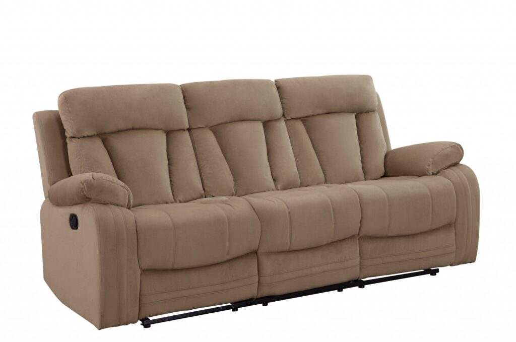 40″ Modern Beige Fabric Sofa