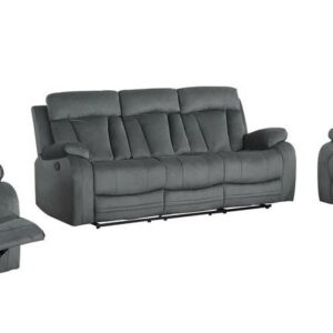120" Modern Beige Fabric Sofa Set