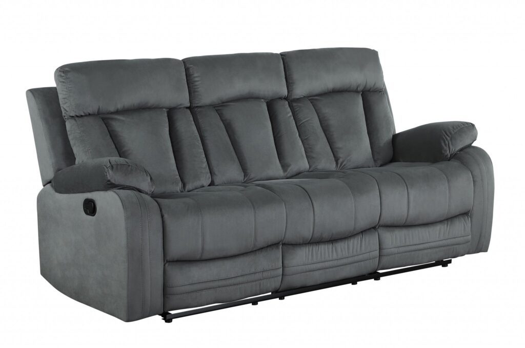 40″ Modern Grey Fabric Sofa