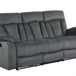 40" Contemporary Grey Fabric Sofa