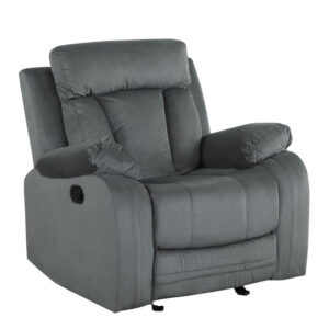40" Contemporary Grey Fabric Sofa