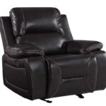 40″ Brown Classy Leather Reclining Chair