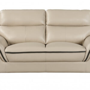 32" Lovely Camel Leather Loveseat