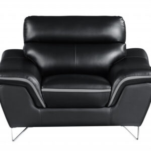 32" to 38" Captivating White Leather Loveseat
