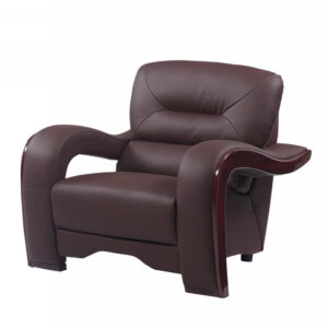 32" to 38" Grey Captivating Leather Chair