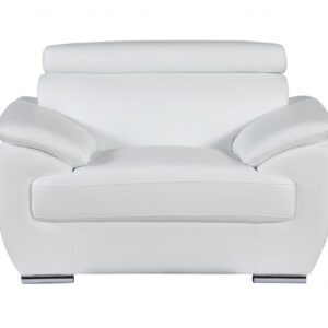 32" to 38" Grey Captivating Leather Chair