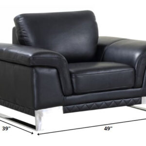 92" Lovely Light Grey Leather Sofa