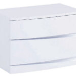 16.5″ Exquisite White High Gloss Nightstand