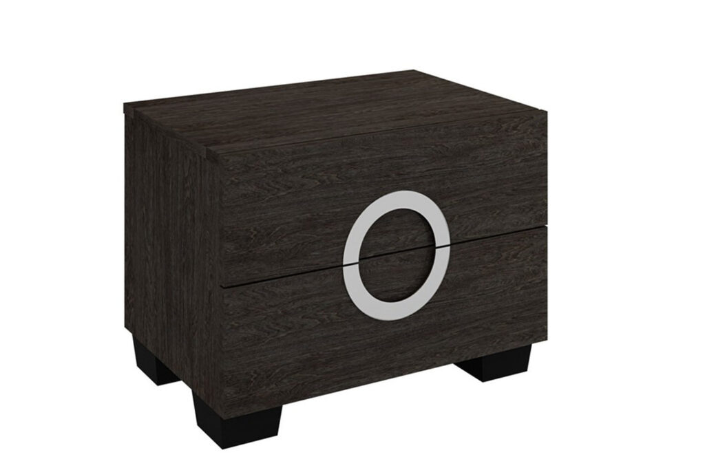 18″ Refined Grey High Gloss Nightstand
