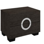 18″ Refined Grey High Gloss Nightstand