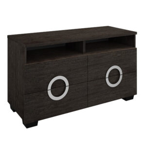 23.75" Particle Board Laminate and MDF TV Stand with Storage