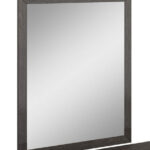 43″ Refined Grey High Gloss Mirror