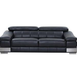 124" Classy Brown Leather Sofa Set