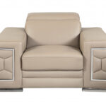 29to 38″ Modern Beige Leather Chair