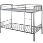 79′ X 42′ X 61′ Gunmetal Metal Twin Over Twin Bunk Bed