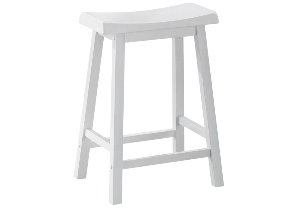27.5″ x 35″ x 48″ White Solid Wood Mdf Barstool