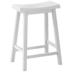 27.5″ x 35″ x 48″ White Solid Wood Mdf Barstool