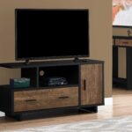 23.75″ Particle Board Laminate and MDF TV Stand with Storage