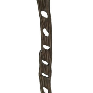 10" x 7" x 70" Weathered Brown, Organic Wood - Sculpture