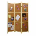 47 x 1.5 x 67 Decorative Brown Wood Corkboard – Screen