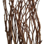 33″ x 11″ x 65″ Natural Brown, Wood Branch, Forest – Screen