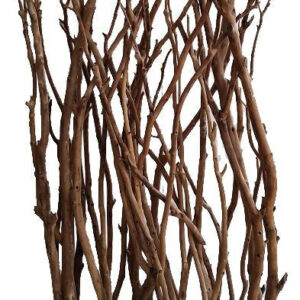 10" x 7" x 70" Weathered Brown, Organic Wood - Sculpture