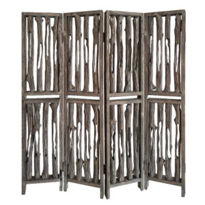 67 x 1.5 x 50 Gray Wood  Screen