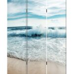 48 x 1 x 72 Multicolor Canvas Surf’s Up – 3 Panel Screen