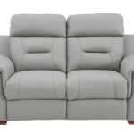 67” X 41”  X 41” Modern Gray Leather Loveseat