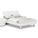 90” X 95”  X 41” Modern California King White High Gloss Bed