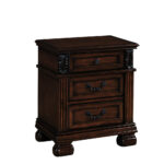 16′ X 25′ X 28′ Dark Walnut Wood Nightstand