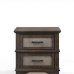 17′ X 24′ X 24′ Dark Walnut Wood Nightstand