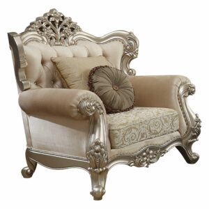 35' X 39' X 33' Red Velvet Accent Chair