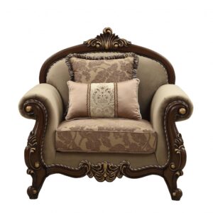 35' X 39' X 33' Red Velvet Accent Chair