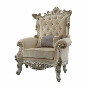35' X 39' X 33' Red Velvet Accent Chair