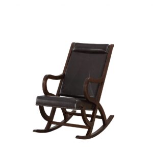 Contemporary Dark Brown Rattan Chair