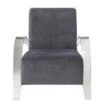 30′ X 31′ X 36′ Charcoal Clear Acrylic Upholstery Acrylic Accent Chair