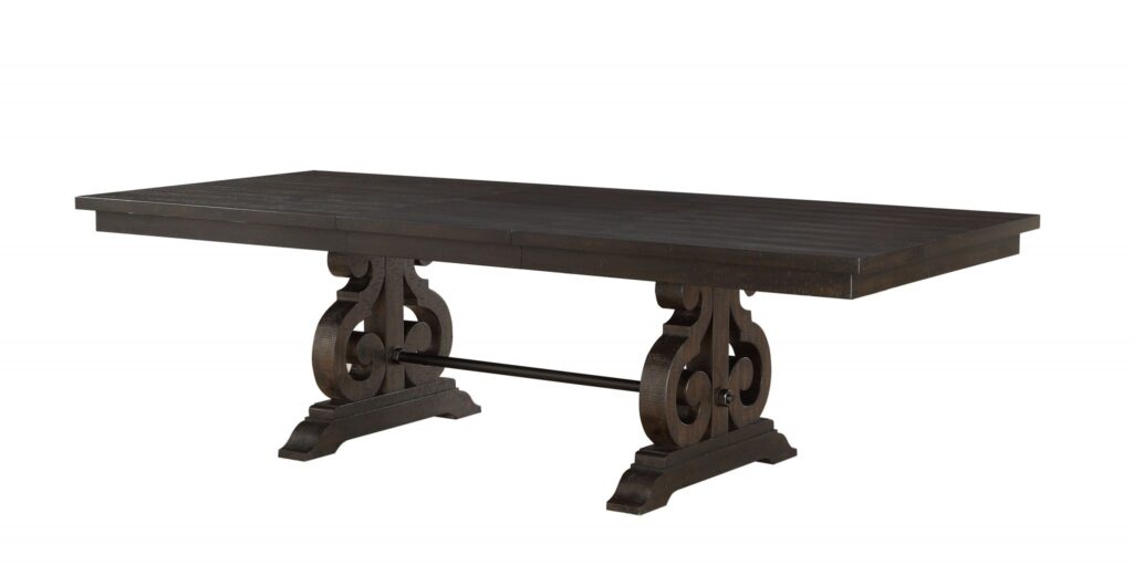 45′ X 104′ X 30′ Rustic Walnut Wood Dining Table