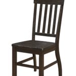 22′ X 19′ X 40′ Rustic Walnut Wood Side Chair  Set of 2