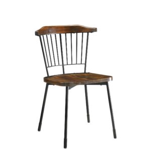 20' X 24' X 38' 2pc Walnut And White Washed Side Chair