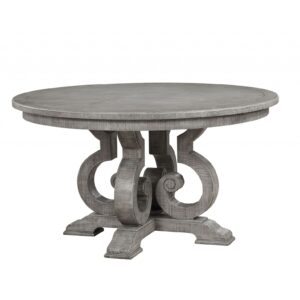 46' X 120' X 32' Antique Platinum Wood Poly Resin Dining Table (120'L)