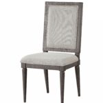 18′ X 21′ X 41′ Fabric Salvaged Natural Wood Upholstered Seat Side Chair Set2