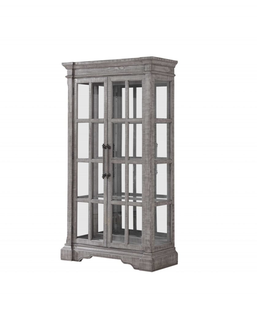 18′ X 44′ X 80′ Salvaged Natural Wood Glass Curio