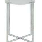 18′ X 18′ X 19′ Clear Acrylic Chrome Metal Side Table