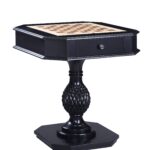 28′ X 28′ X 30′ Black Wood Poly-Resin Game Table