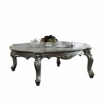 47′ X 54′ X 20′ Antique Platinum Wood Poly-Resin Coffee Table