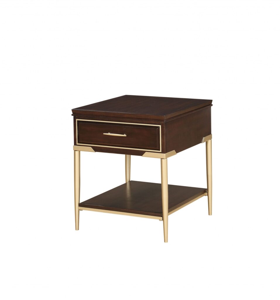 24′ X 22′ X 26′ Cherry Metal Wood End Table